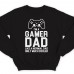 Свитшот в подарок для папы с надписью "I'm a gamer dad (like normal dad, only much cooler)"