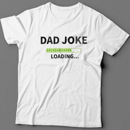 Футболка в подарок для папы с надписью "Dad joke loading..." ("Папина шутка грузится...")