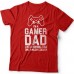 Футболка в подарок для папы с надписью "I'm a gamer dad (like normal dad, only much cooler)"