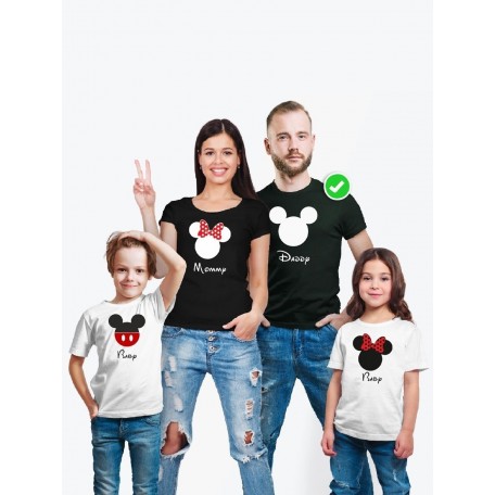 Одинаковые футболки для семьи Фэмили Лук