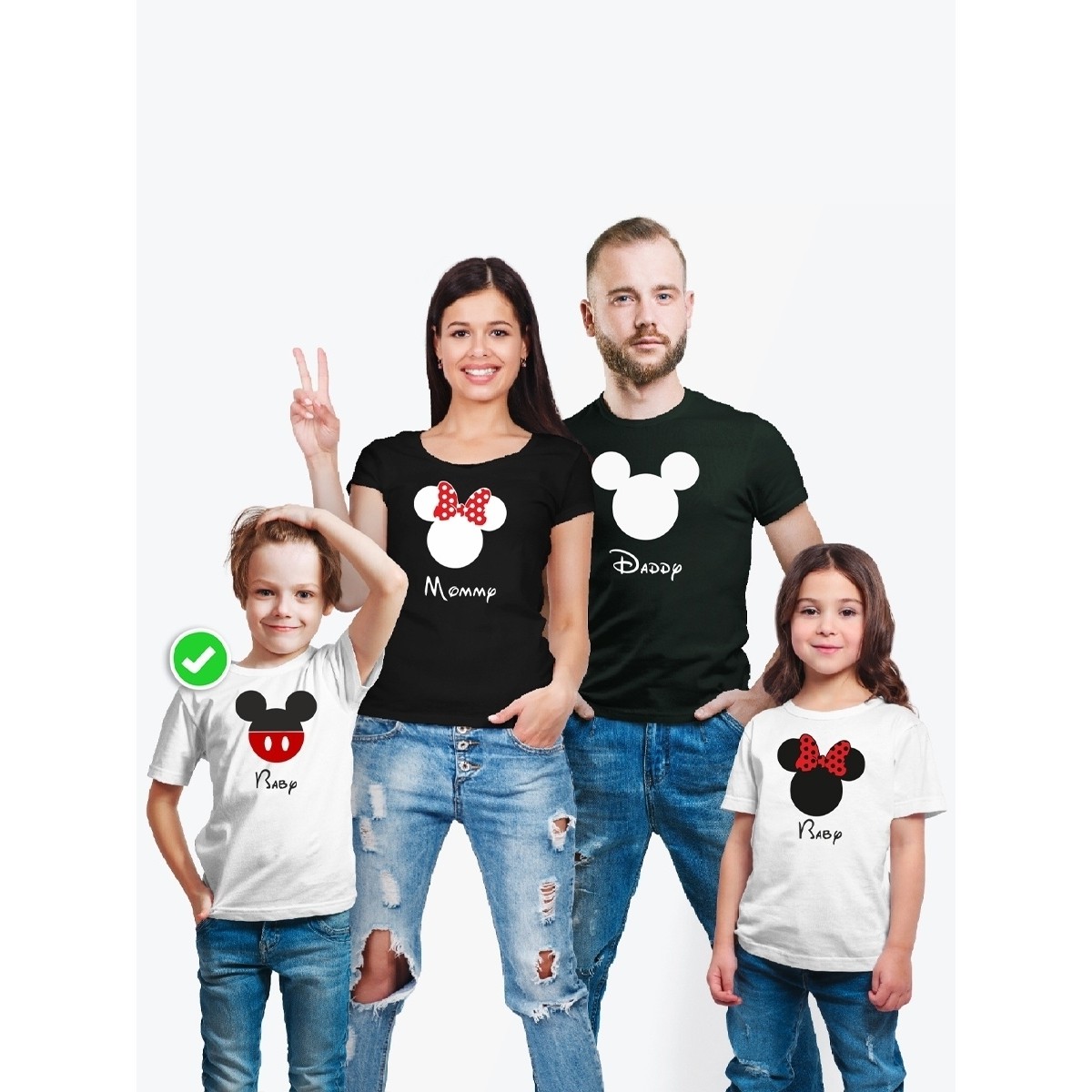 Футболка из комплекта Family Look Микки Маус | Футболки Фэмили Лук для всей семьи в одном стиле