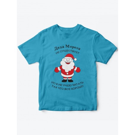 Детская футболка с рисунком Санта Клаус |