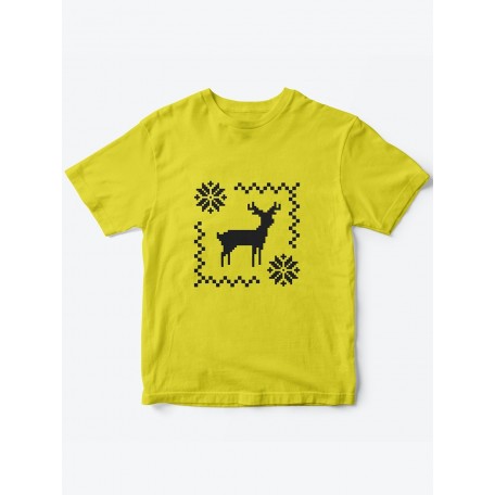 Детская футболка с рисунком Олень | Футболка для детей с прикольным принтом