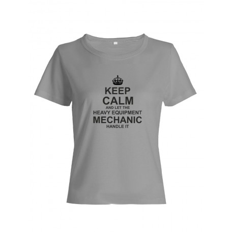 Прикольная футболка с принтом Keep calm and let heave equipment | Оригинальная и стильная футболка