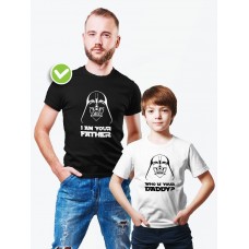 Футболки family look для всей семьи с принтом Who is your | Прикольные одинаковые семейные футболки