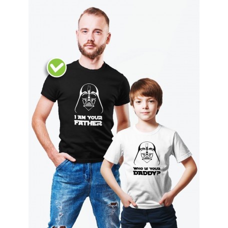 Футболки family look для всей семьи с принтом Who is your | Прикольные одинаковые семейные футболки