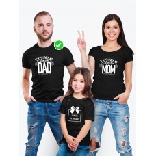 Футболки family look для всей семьи с принтом This is what awesome | Прикольные одинаковые семейные