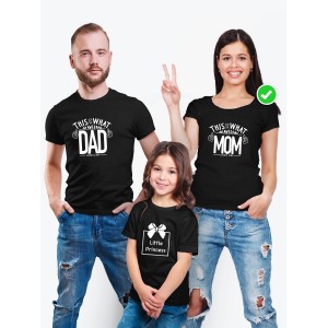 Футболки family look для всей семьи с принтом This is what awesome | Прикольные одинаковые семейные