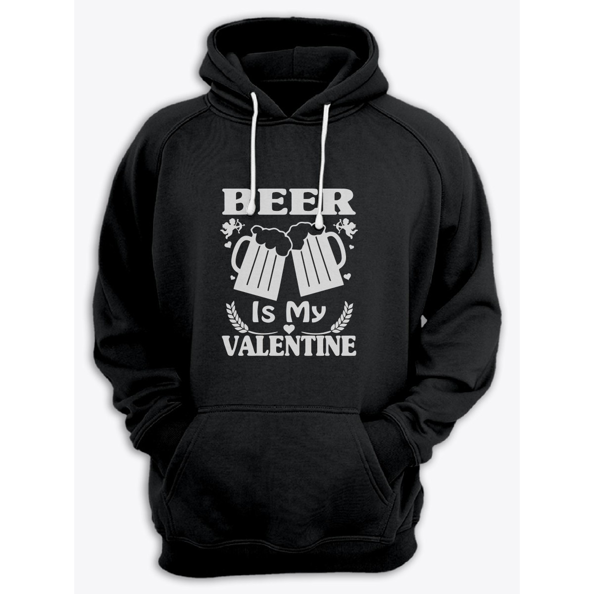 Худи мужское оверсайз с принтом Beer