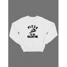 Свитшот ко дню влюбленных с принтом Pizza is my valentine | Свитшот на 14 февраля Свитшот ко дню влюбленных с принтом Pizza is my valentine | Свитшот на 14 февраля