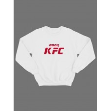 Бойцовская толстовка без капюшона с принтом "Боец KFC"