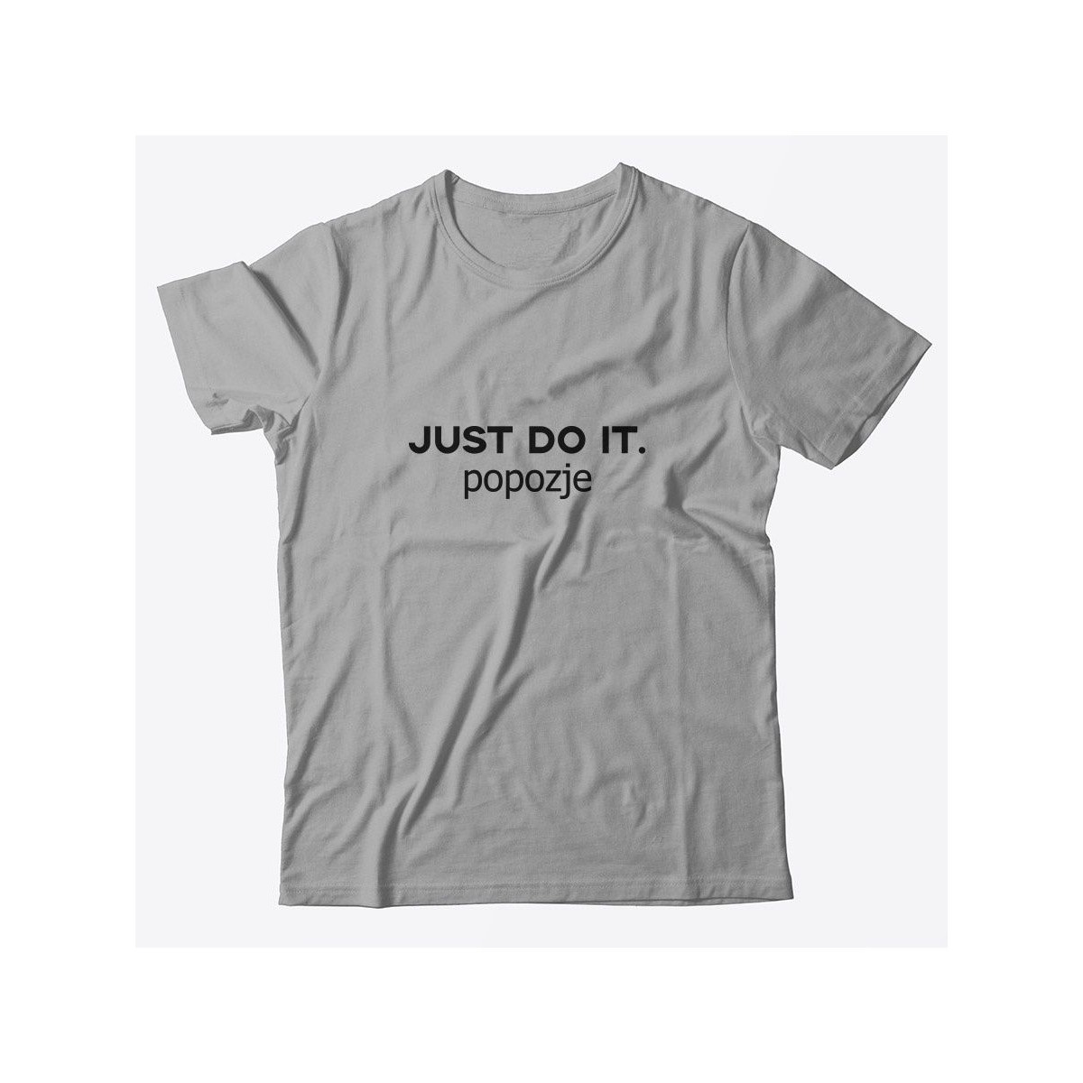 Прикольная футболка с принтом Just do it popozje | Смешная и оригинальная футболка
