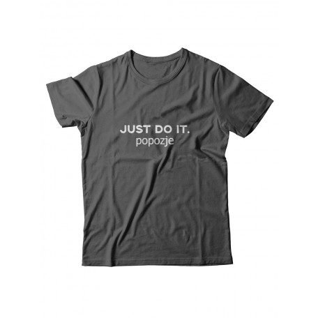 Прикольная футболка с принтом Just do it popozje | Смешная и оригинальная футболка