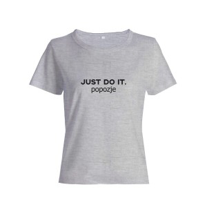 Прикольная футболка с принтом Just do it popozje | Смешная и оригинальная футболка