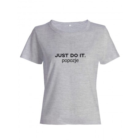 Прикольная футболка с принтом Just do it popozje | Смешная и оригинальная футболка