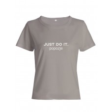 Прикольная футболка с принтом Just do it popozje | Смешная и оригинальная футболка