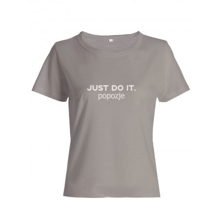 Прикольная футболка с принтом Just do it popozje | Смешная и оригинальная футболка