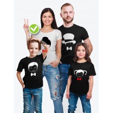 Футболка с принтом Heads family | Футболки Фэмили Лук на всю семью