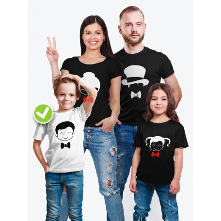 Футболка с принтом Heads family | Футболки Фэмили Лук на всю семью