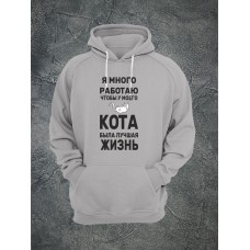 Худи мужское женское оверсайз с принтом
