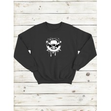 Мужская толстовка без капюшона с принтом черепа Мужская толстовка без капюшона с принтом черепа