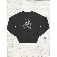 Мужская толстовка без капюшона с принтом черепа Мужская толстовка без капюшона с принтом черепа