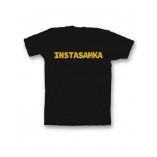 Женская футболка с надписью инстасамка