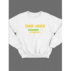 Модный свитшот - толстовка без капюшона с принтом "Dad joke loading"
