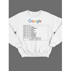 Модный свитшот - толстовка без капюшона с принтом "Google"