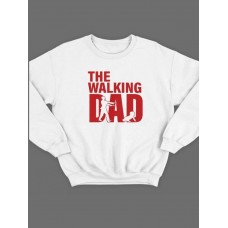 Модный свитшот - толстовка без капюшона с принтом "Walking dad"