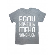 Футболка с прикольной надписью «Если хочешь меня»/Оригинальная, модная мужская с принтом.