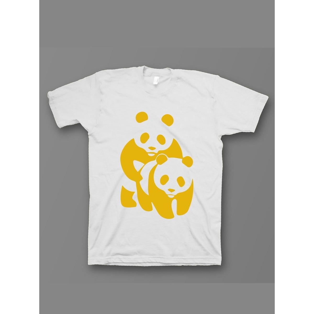 Мужская футболка с прикольным принтом "Panda on panda"