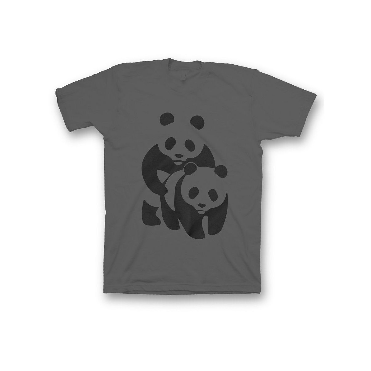 Мужская футболка с прикольным принтом "Panda on panda"