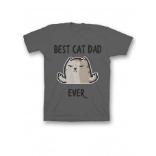 Футболка с прикольной надписью «Best cat»/Оригинальная, модная мужская с принтом.