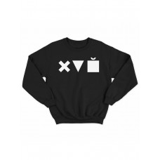 Модный свитшот - толстовка без капюшона с принтом "X triangle cube"