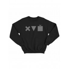 Модный свитшот - толстовка без капюшона с принтом "X triangle cube"