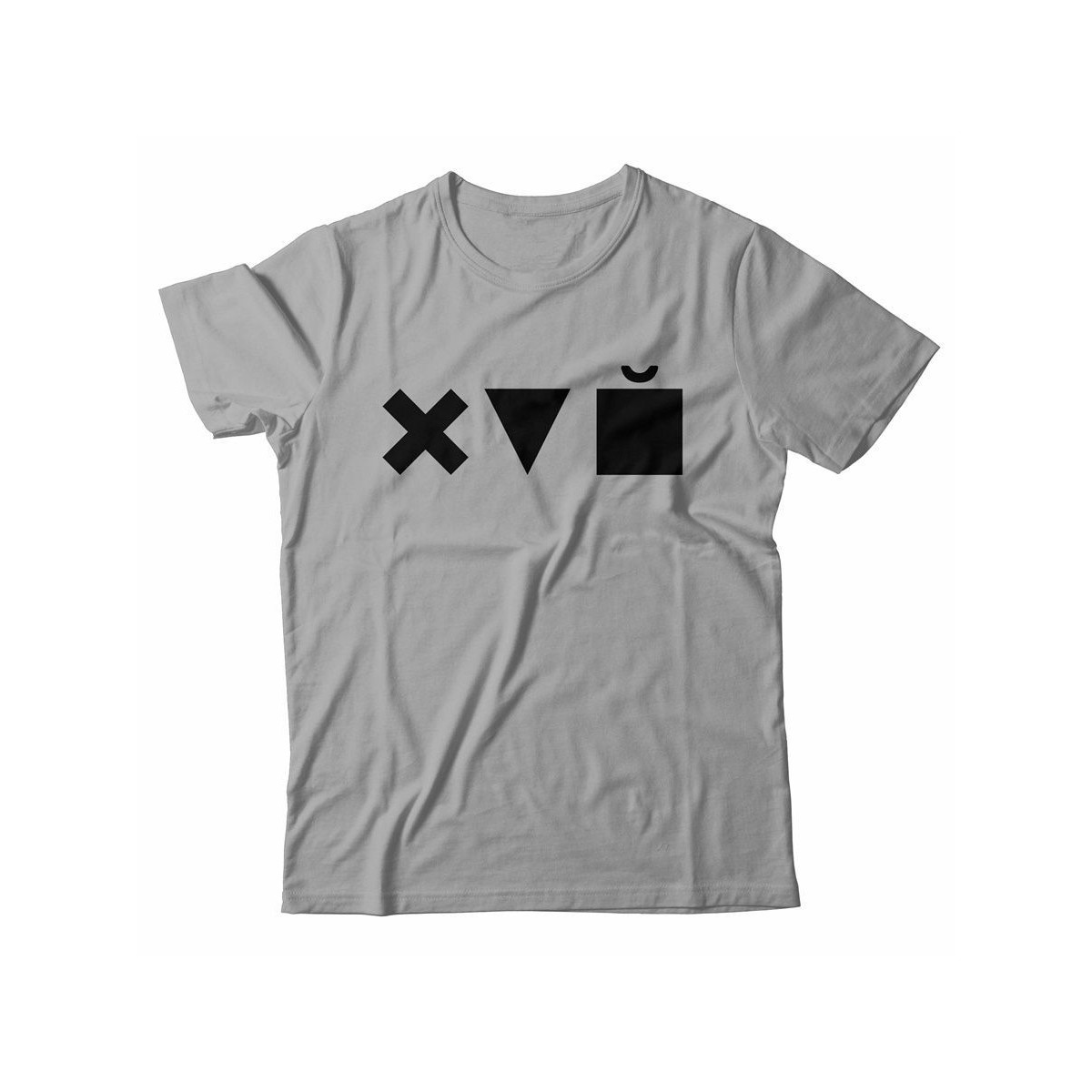 Мужская футболка с прикольным принтом "X triangle cube"