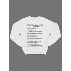 Модный свитшот - толстовка без капюшона с принтом "What is worn under the kilt"
