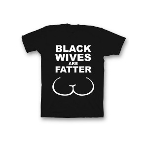 Мужская футболка с прикольным принтом "Black wives are"