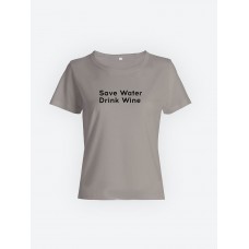 Футболка с прикольной надписью «Save water»/Оригинальная, модная женская с принтом.
