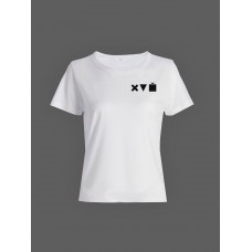 Смешная женская футболка с принтом хvй / Необычный оригинальный подарок на день рождения