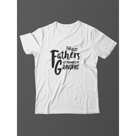 Футболка с прикольной надписью «The best fathers»/Оригинальная, модная мужская с принтом.