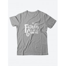 Футболка с прикольной надписью «The best fathers»/Оригинальная, модная мужская с принтом.