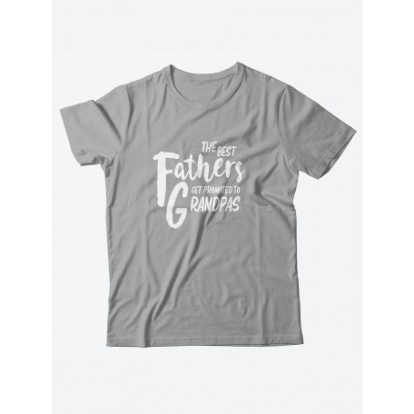 Футболка с прикольной надписью «The best fathers»/Оригинальная, модная мужская с принтом.
