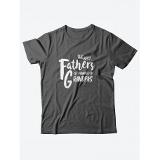 Футболка с прикольной надписью «The best fathers»/Оригинальная, модная мужская с принтом.