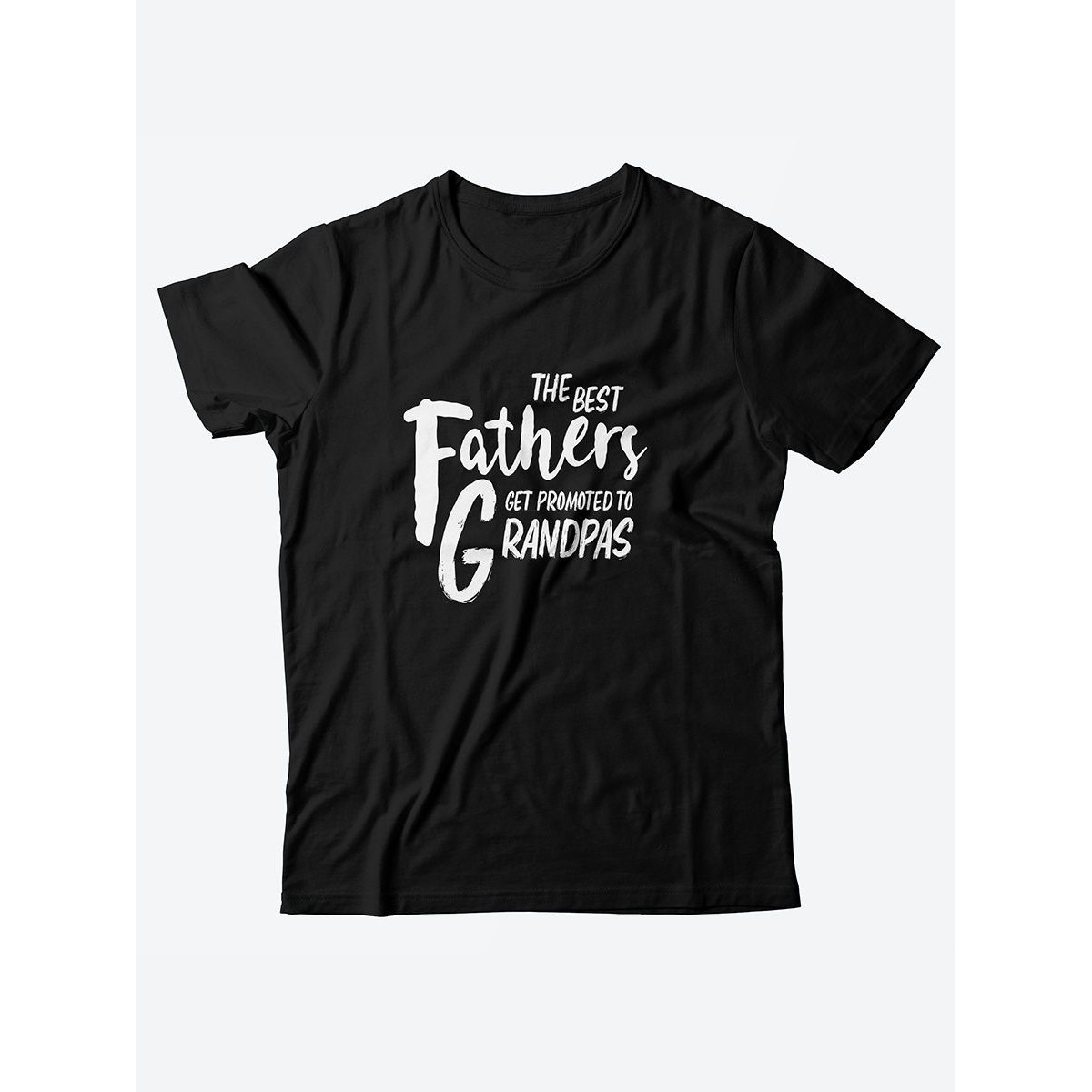 Футболка с прикольной надписью «The best fathers»/Оригинальная, модная мужская с принтом.
