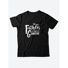 Футболка с прикольной надписью «The best fathers»/Оригинальная, модная мужская с принтом.