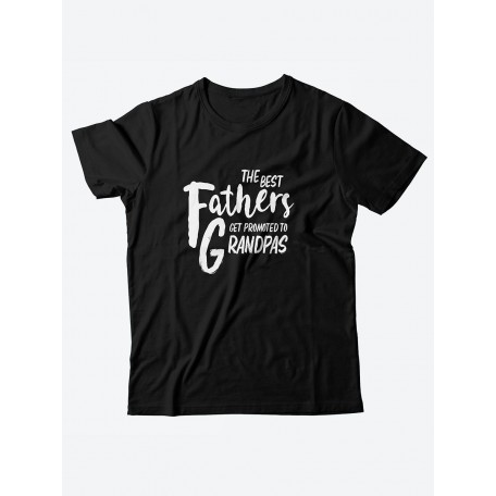 Футболка с прикольной надписью «The best fathers»/Оригинальная, модная мужская с принтом.