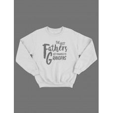 Прикольный, смешной мужской свитшот с надписью "The best fathers get promoted to grandpas" Прикольный, смешной мужской свитшот с надписью "The best fathers get promoted to grandpas"