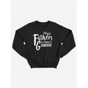 Прикольный, смешной мужской свитшот с надписью "Grandpa noun like a dad only cooler"